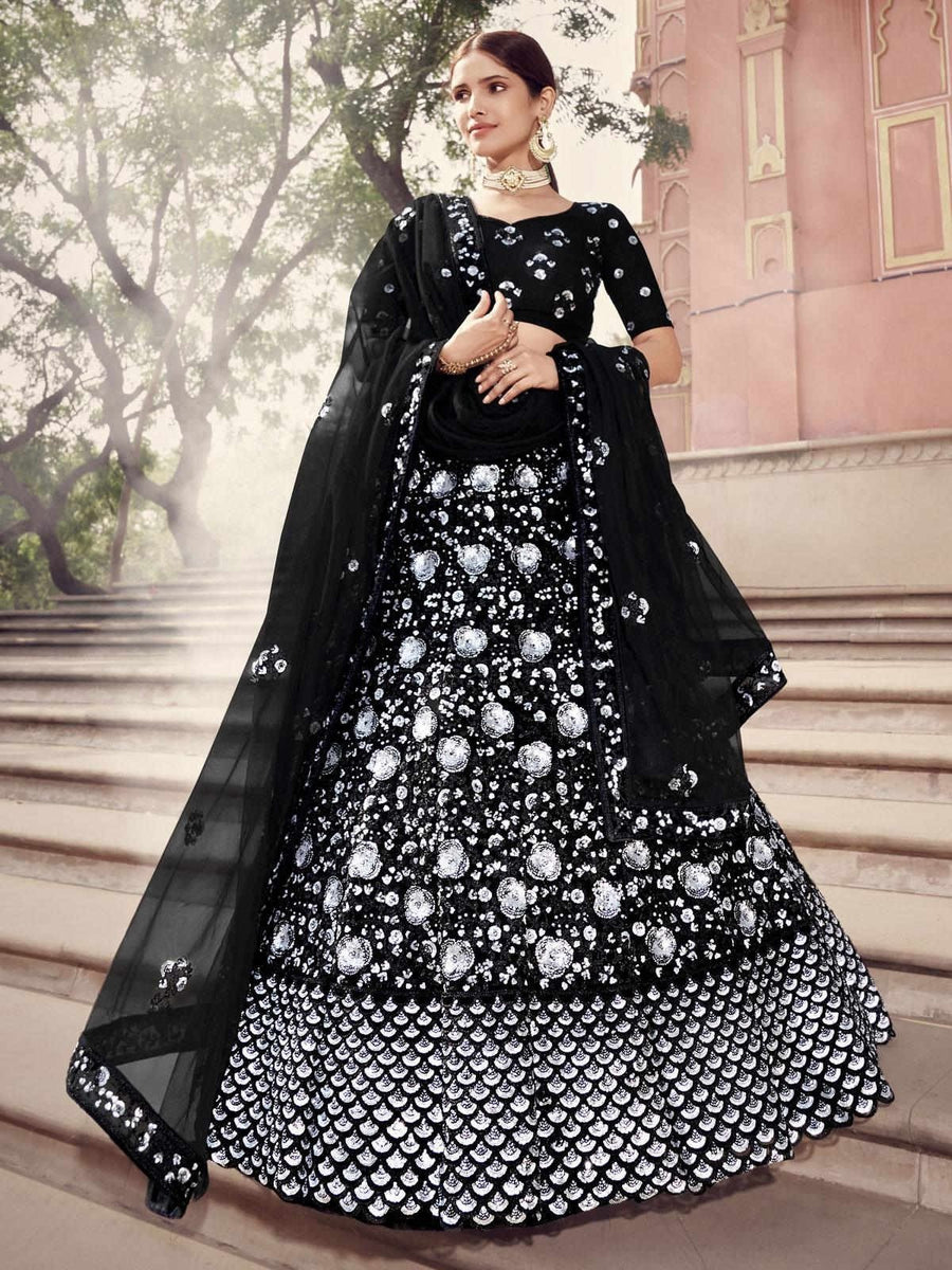 Lehenga choli in 2025 black colour