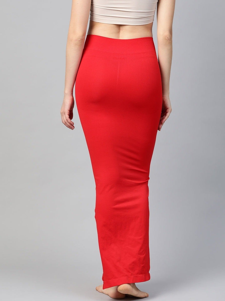 Buy Red Rose Cotton Infused Medium Control Flared Saree Shapewear - Sky at  Rs.1253 online