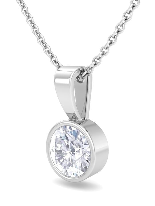 925 Sterling Silver Circular Shaped Pendant with Chain