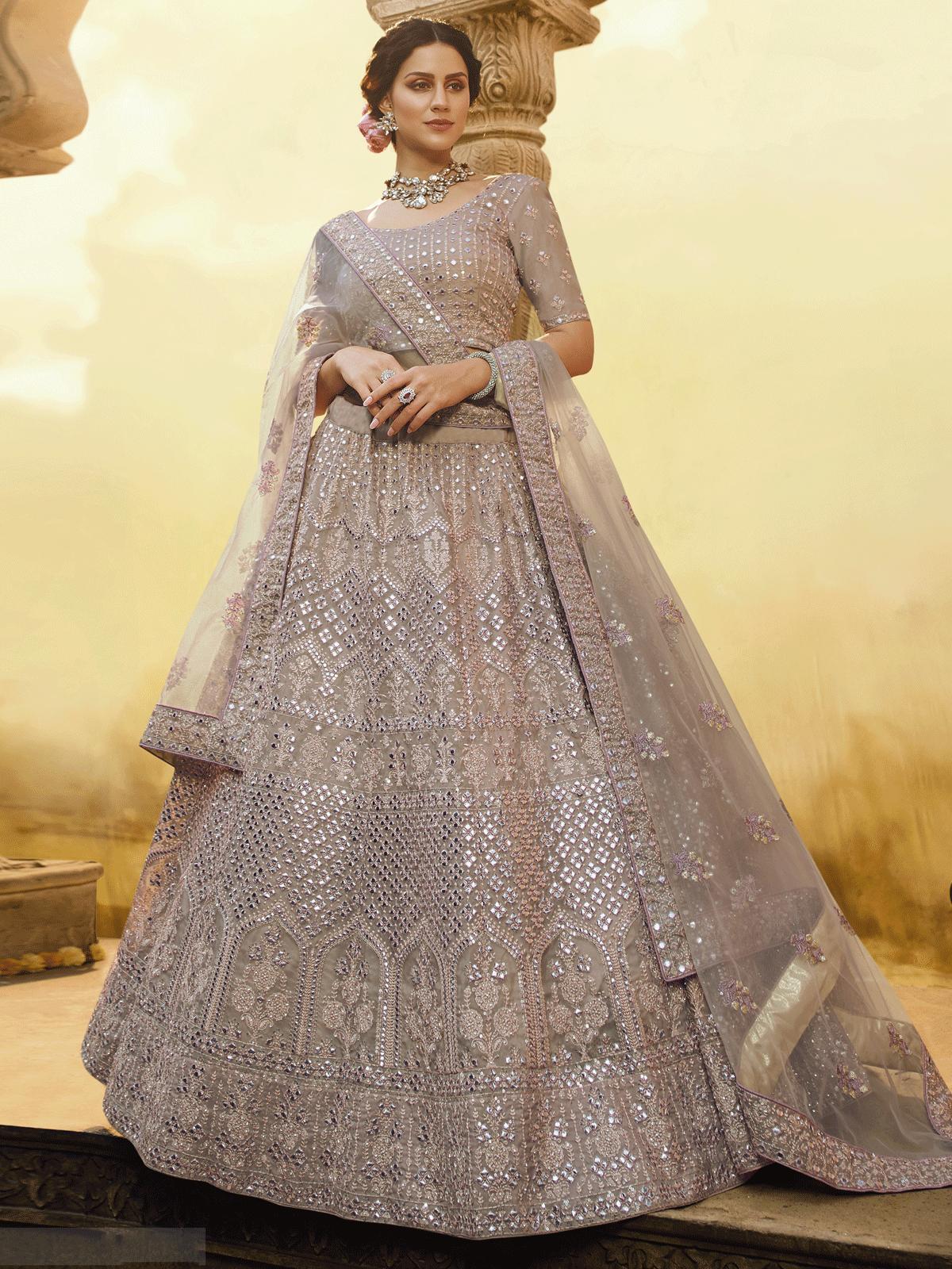 chiffon Stitched Bridal Gown / Lehenga Designer, Size: Free Size at Rs  11500 in Ahmedabad