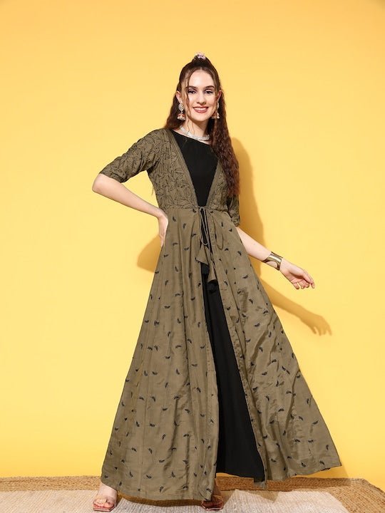 Ladies Fancy Jacket long dress at Rs 650/piece | Sector 52 | Gurgaon | ID:  15295306530