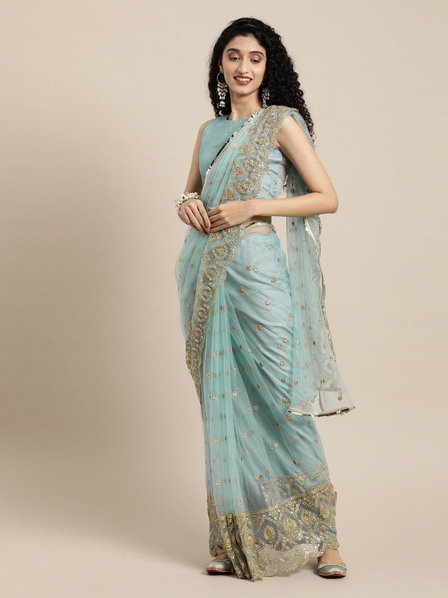 Navy Blue Semi Silk Saree Weaved With Copper Zari With Attached Heavy  Brocade Blouse at Rs 1549.00 | Mota Varachha | Surat| ID: 2851297527762