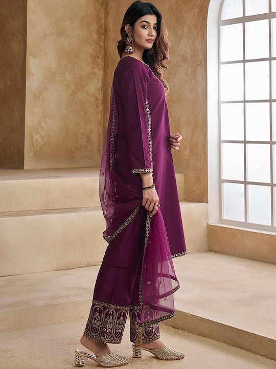 Lavanya The Label Pure Silk Kurta with Trousers Set - Absolutely Desi