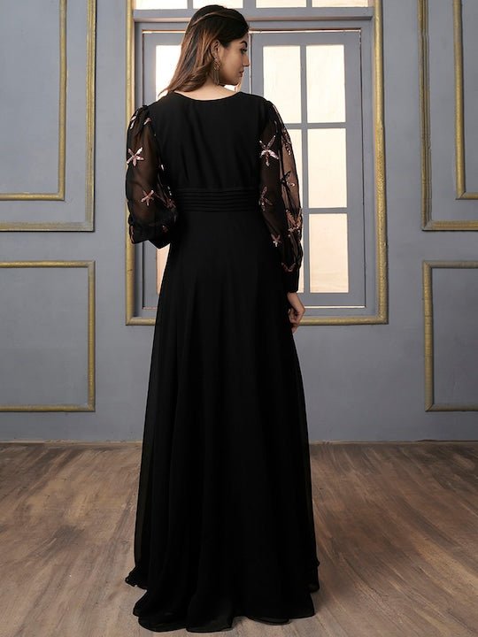 Long Sleeve Fit and Flare Maxi Dress | Maxi dress, Style maxi dress,  Fashion clothes women