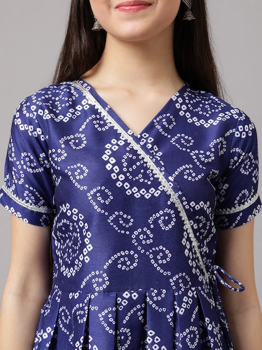 Women Ethnic Dress Blue Dresses Kurta