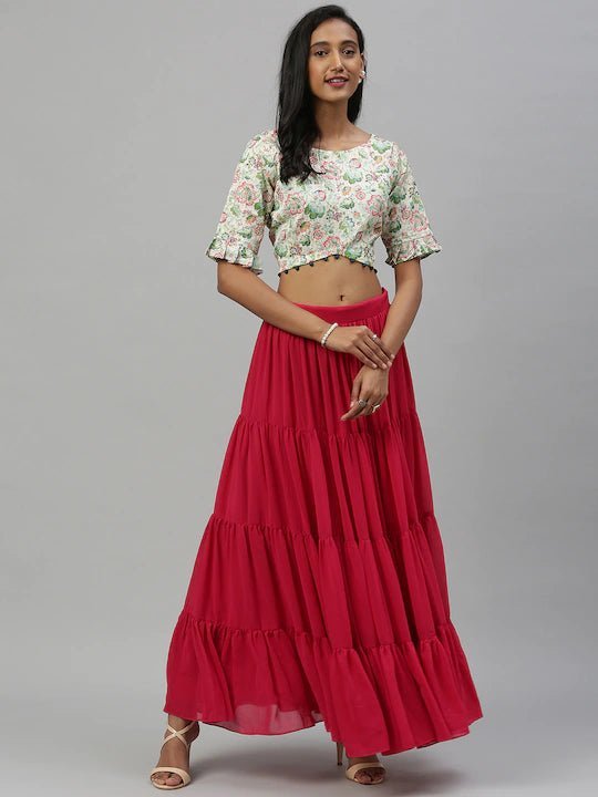 Party Wear Readymade Crop Top Lehenga D.no C 2047