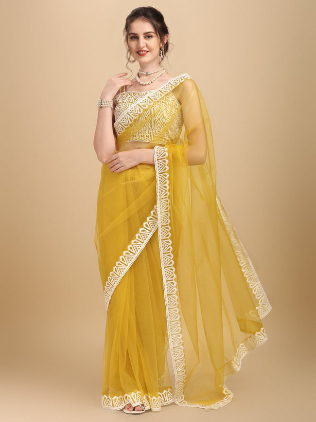 Yellow Saree - Buy Trendy Yellow Saree Online in India | Myntra