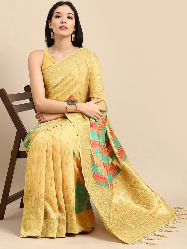 Scarlet- The Fashion House - Two exquisitely designed party saree, perfect  for any occasion. 💚💛 Light lemon net saree patterned with light golden  jori and all over stone, ornated with light golden