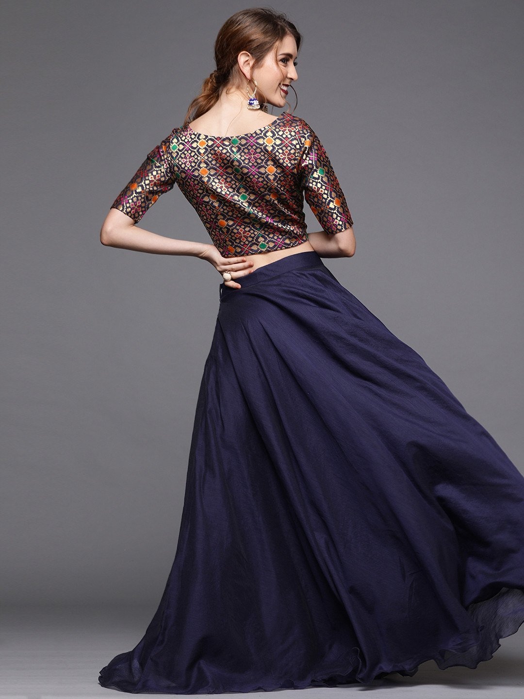 Buy Blue Lehenga/ Solid Color Lehenga/ Women's Skirt Top/ Cocktail Outfit/ Lehenga  Choli/ Skirt Blouse Indian/ Bollywood Fashion/ Pink Lehenga Online in India  - Etsy