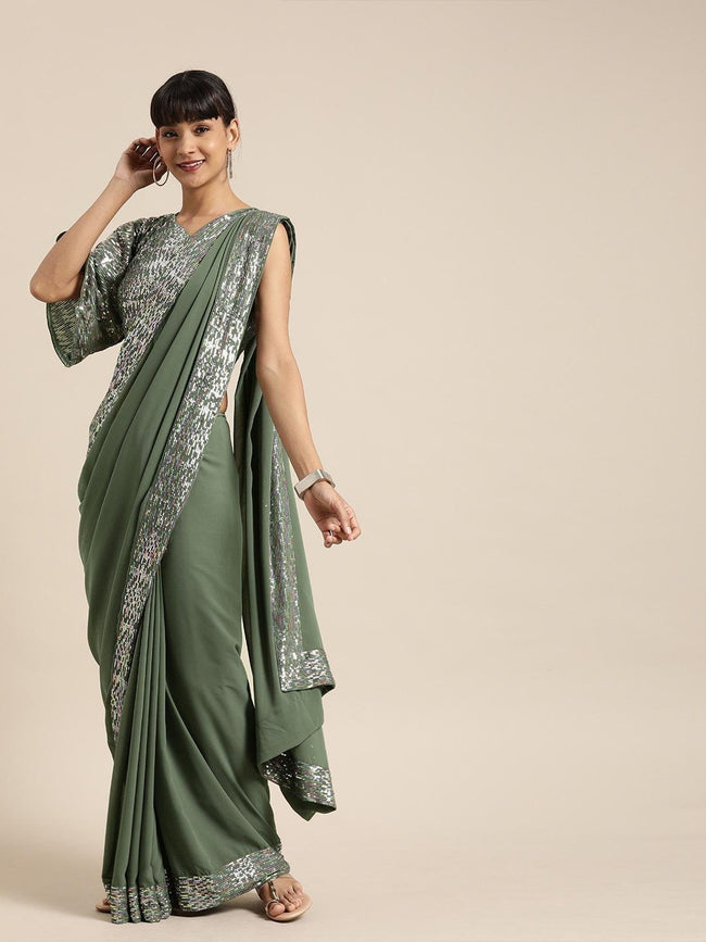 Buy Sea Green Handwoven Bengal Tant Cotton Saree (Without Blouse) Silver  Zari Border 17010 | www.maanacreation.com