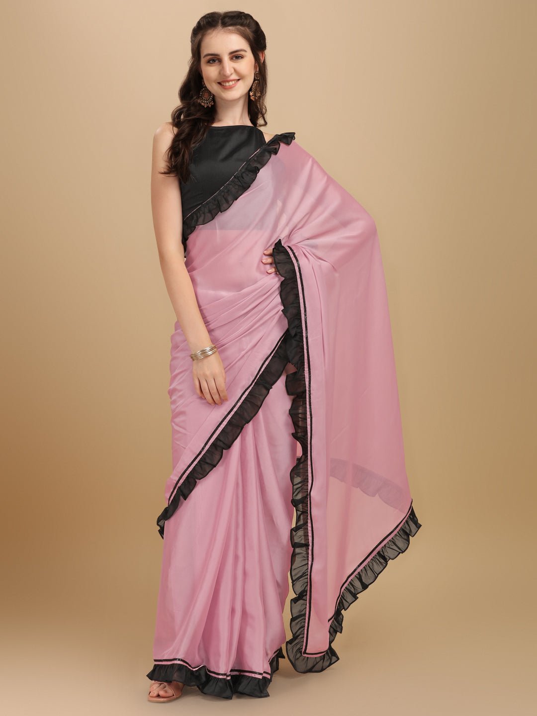 Black,#Pink #Cotton,#Net #Designer #Saree #nikvik #usa #australia #bridal  #wedding #womenclothing #canada … | Party wear sarees, Saree designs,  Latest indian saree