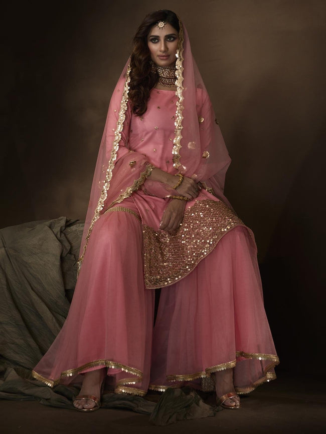 Designer Sharara Suit For Wedding Look