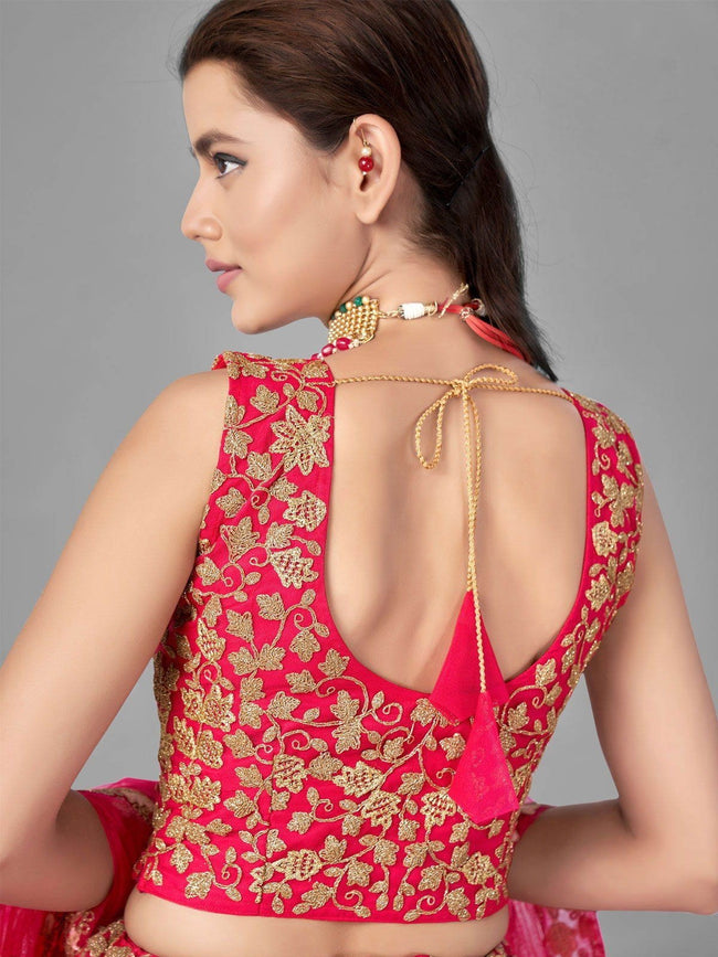 Jewellery To Wear With Your Red, Pink & Ivory Lehengas! | Pink bridal  lehenga, Bridal lehenga, Bridal lehenga choli