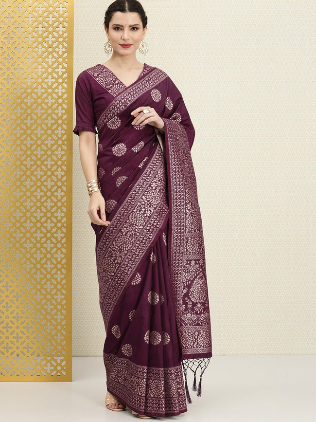 Floral Digital Print Satin Crepe Light Purple Saree | Laxmi Style