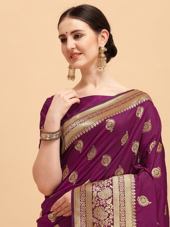 Purple Aayat Saree – Local Nation