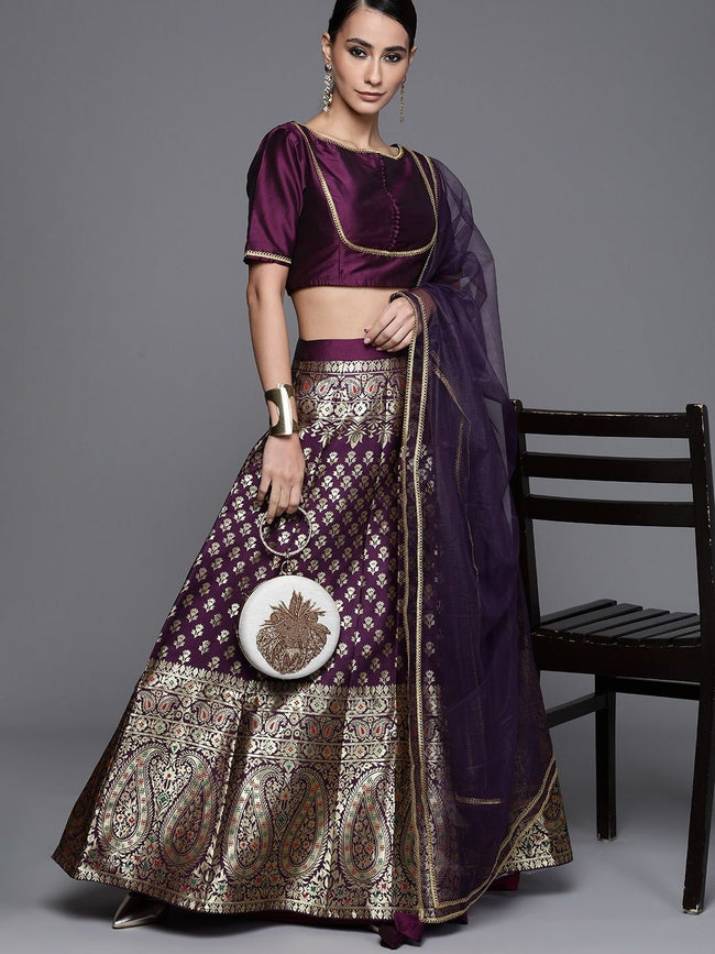 Buy Plum Purple Lehenga Choli In USA, UK, Canada, Australia, Newzeland  online