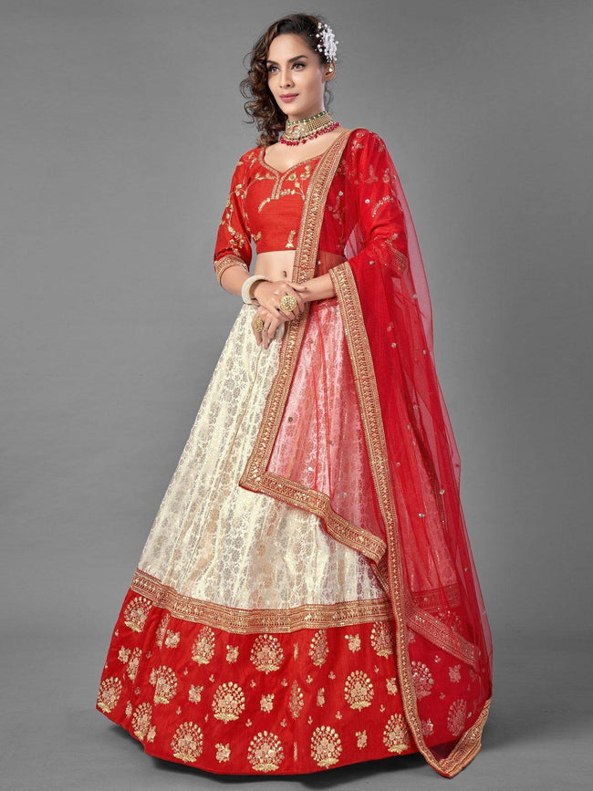 Red Simple Party wear Lehenga Choli | Indian Online Ethnic Wear Website For  Women