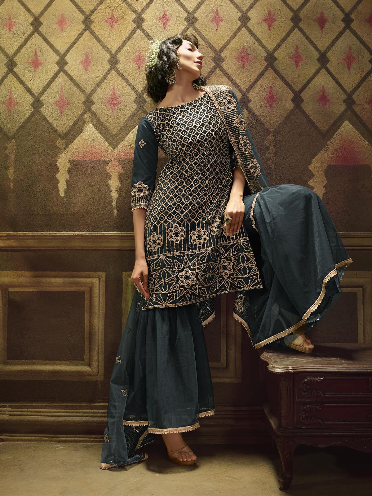 Sharara suit hotsell designs 2019