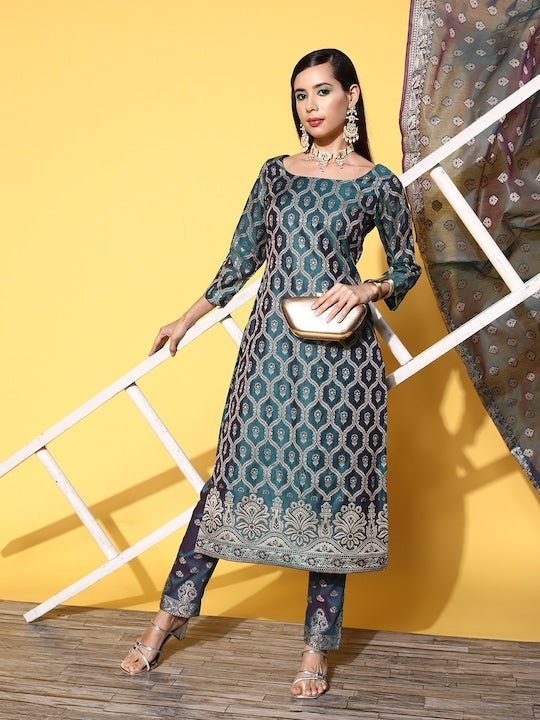 Brilliant Rose cotton unstitched dress material with mulmul dupatta |  Kiran's Boutique