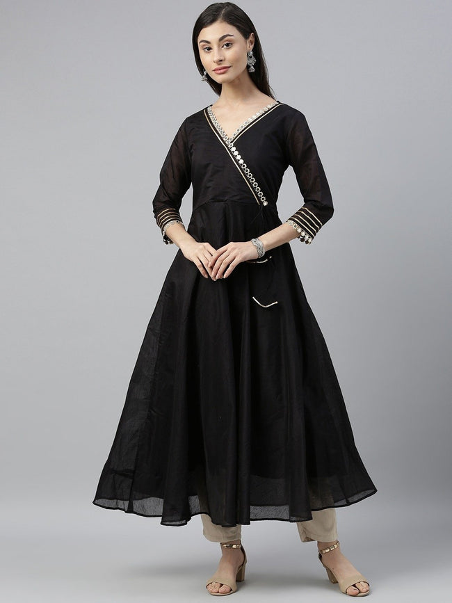 Inddus on sale black anarkali