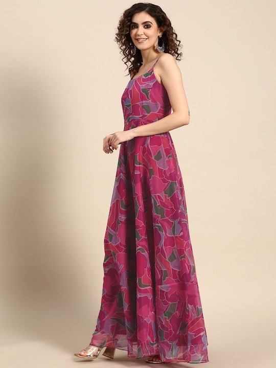Buy Rupa Garments Women Fit and Flare Dress  A-Line Floral Maxi Dress  Online In India At Discounted Prices