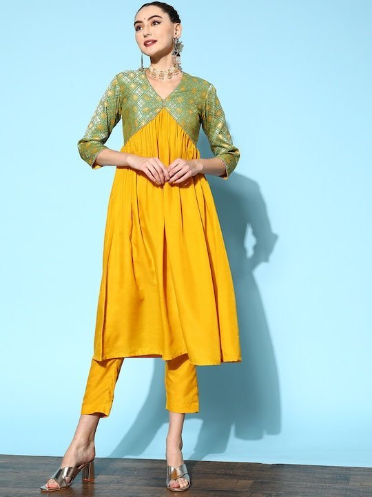 Slim Fit Plain Women Mustard Yellow Cotton Casual Trouser, Waist Size: 30.0  at Rs 130/piece in New Delhi