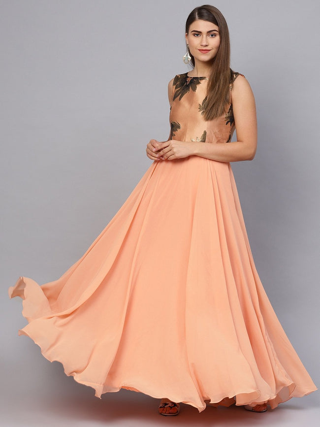 Buy Peach Color Frocks & Dresses Party Wear Peach High Low Party Dress  Clothing for Girl Jollee